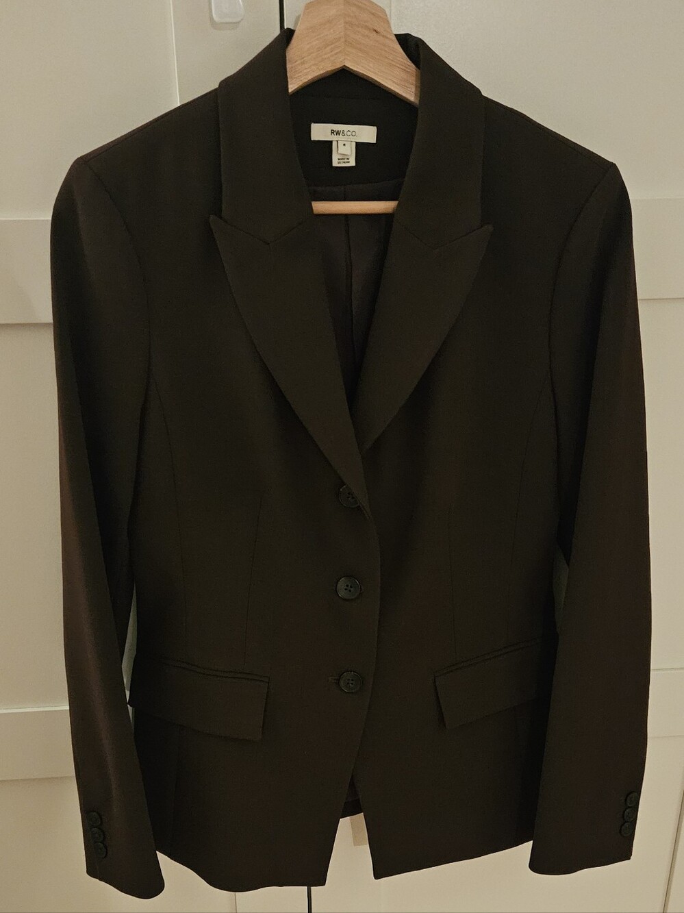 RW&CO. Women's Dark Plum Tailored Blazer